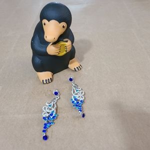 Blue Costume Crystal Earrings *Accepting ALL reasonable offers!*